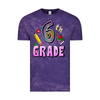 Cloud Purple Sixth Grade Vintage Tee - RanaPortraitStore