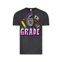 Vintage Black Sixth Grade Vintage Tee - RanaPortraitStore