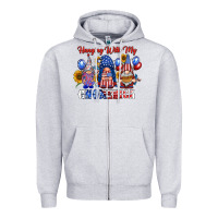 Heather Grey hangin with my gnomerica Zipper Hoodie - RacoonDesign