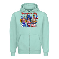 Seafoam hangin with my gnomerica Zipper Hoodie - RacoonDesign