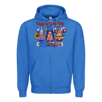 True Royal hangin with my gnomerica Zipper Hoodie - RacoonDesign