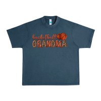 Midnight Navy basketball grandma with leopard Urban Heavy Tee - texasbilliewilder