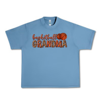 Pebble Blue basketball grandma with leopard Urban Heavy Tee - texasbilliewilder