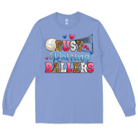 Colony Blue busy raising ballers volleyball Long Sleeve Tee - Zillion Design Studio