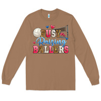 Toasted Coconut busy raising ballers volleyball Long Sleeve Tee - Zillion Design Studio