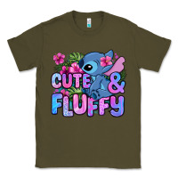 Army Green cute and fluffy stitch Classic Tee - Zillion Design Studio