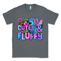 Charcoal Heather cute and fluffy stitch Classic Tee - Zillion Design Studio