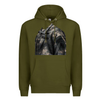 Army Green english pointer us army Premium Hoodie - RanaPortraitStore