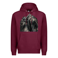 Burgundy english pointer us army Premium Hoodie - RanaPortraitStore