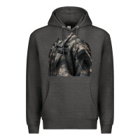Charcoal Heather english pointer us army Premium Hoodie - RanaPortraitStore