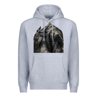Heather Grey english pointer us army Premium Hoodie - RanaPortraitStore