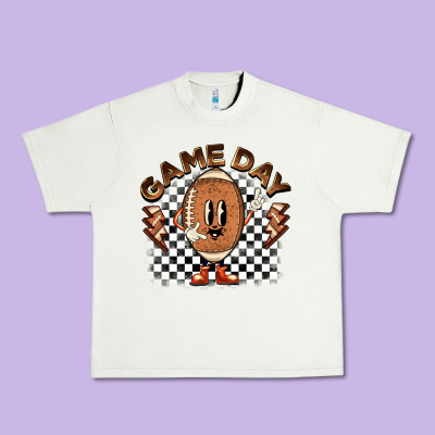 Game Day Football Urban Heavy Tee Designed By Barkaloodesign