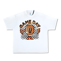 White game day football Urban Heavy Tee - BarkalooDesign
