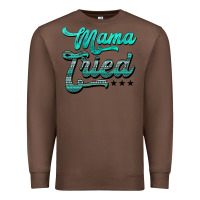 Chestnut mama tried aztec turquoise Premium Sweatshirt - AdoDesignShop