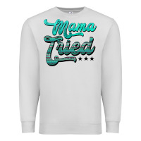 Dove Grey mama tried aztec turquoise Premium Sweatshirt - AdoDesignShop