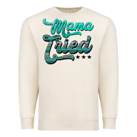 Sandshell mama tried aztec turquoise Premium Sweatshirt - AdoDesignShop