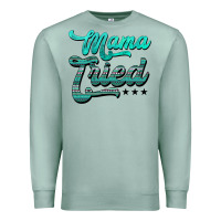 Seafoam mama tried aztec turquoise Premium Sweatshirt - AdoDesignShop