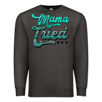 Smoke mama tried aztec turquoise Premium Sweatshirt - AdoDesignShop