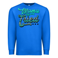 True Royal mama tried aztec turquoise Premium Sweatshirt - AdoDesignShop