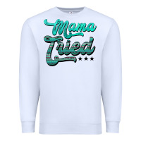 White mama tried aztec turquoise Premium Sweatshirt - AdoDesignShop