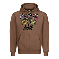 Chestnut mama of both Zipper Hoodie - CowhideDigitalArt