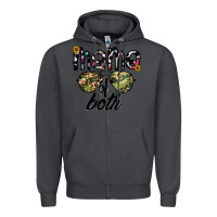 Smoke mama of both Zipper Hoodie - CowhideDigitalArt