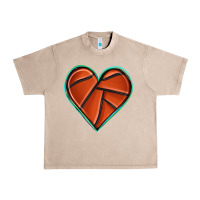 French Oak basketball heart Urban Heavy Tee - texasbilliewilder