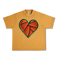 Peanut Butter basketball heart Urban Heavy Tee - texasbilliewilder
