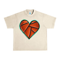 Sandshell basketball heart Urban Heavy Tee - texasbilliewilder