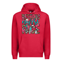 Cardinal resting nurse face Premium Hoodie - NancyCooperArtShop