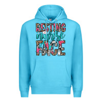 Ocean Blue resting nurse face Premium Hoodie - NancyCooperArtShop