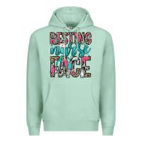 Seafoam resting nurse face Premium Hoodie - NancyCooperArtShop