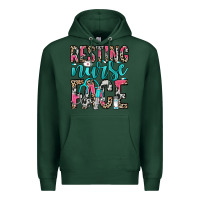 Sports Green resting nurse face Premium Hoodie - NancyCooperArtShop