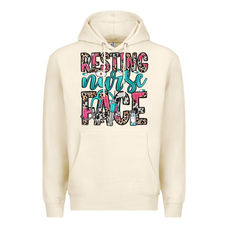 Resting Nurse Face Premium Hoodie by NancyCooperArtShop | Teevron