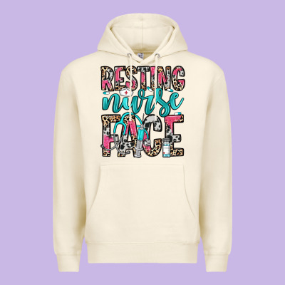 Resting Nurse Face Premium Hoodie Designed By Nancycooperartshop