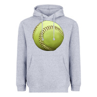 Heather Grey softball ball Heavyweight Hoodie - JahusDesignShop