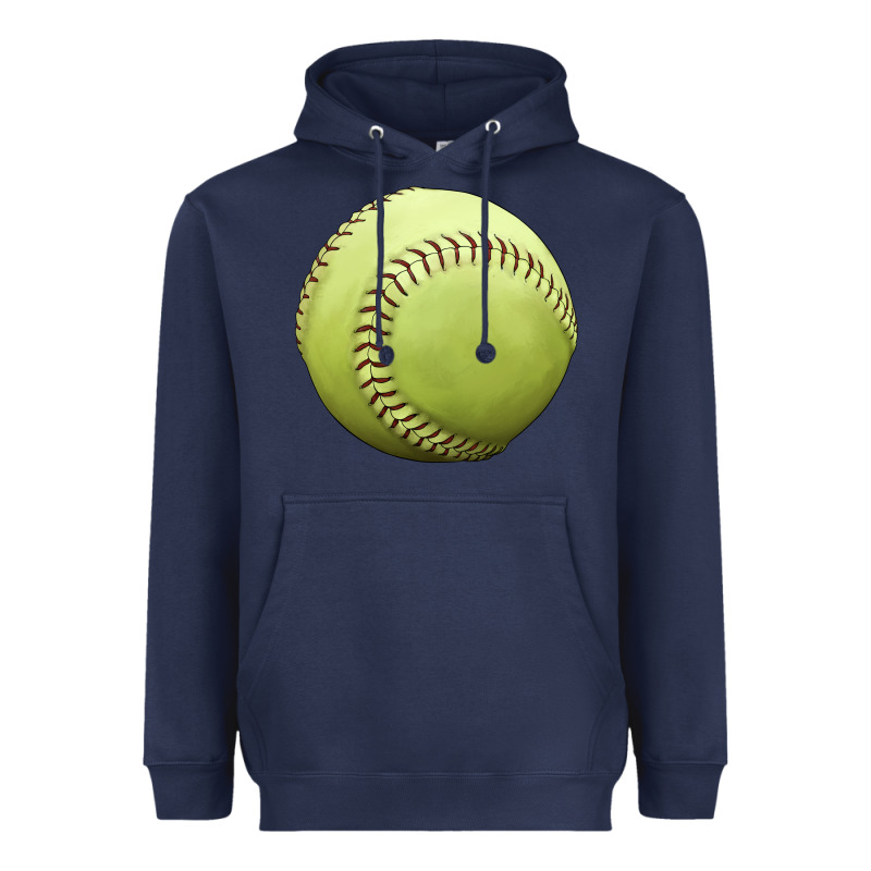 Softball Ball Heavyweight Hoodie by JahusDesignShop | Teevron