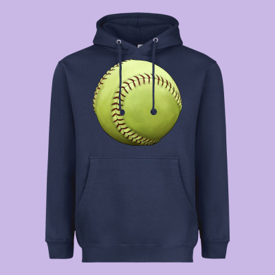 Softball Ball Heavyweight Hoodie Designed By Jahusdesignshop