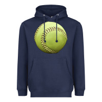 Navy softball ball Heavyweight Hoodie - JahusDesignShop
