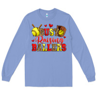 Colony Blue busy raising ballers softball Long Sleeve Tee - Zillion Design Studio