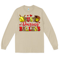 Mushroom busy raising ballers softball Long Sleeve Tee - Zillion Design Studio