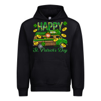 Black Happy St. Patricks Day Urban Hoodie - BundleAndBundleShop