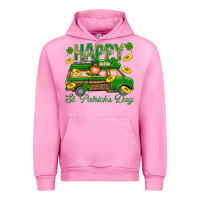 Fuchsia Pink Happy St. Patricks Day Urban Hoodie - BundleAndBundleShop