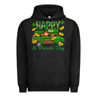 Pigment Black Happy St. Patricks Day Urban Hoodie - BundleAndBundleShop