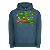 Pigment Midnight Navy Happy St. Patricks Day Urban Hoodie - BundleAndBundleShop