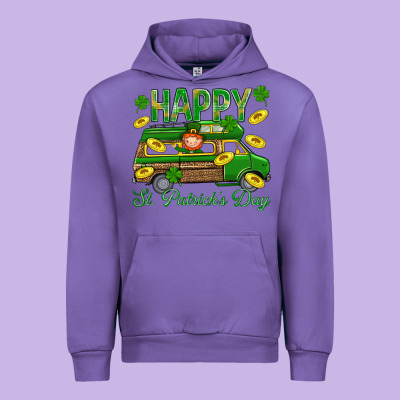 Happy St. Patricks Day Urban Hoodie Designed By Bundleandbundleshop