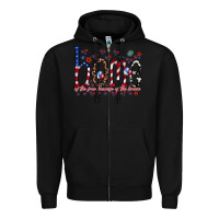 Black home of the free Zipper Hoodie - RacoonDesign
