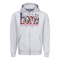 Heather Grey home of the free Zipper Hoodie - RacoonDesign