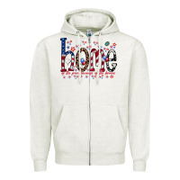 Oatmeal Heather home of the free Zipper Hoodie - RacoonDesign