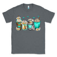 Charcoal Heather daisy coffee cups Classic Tee - Zillion Design Studio